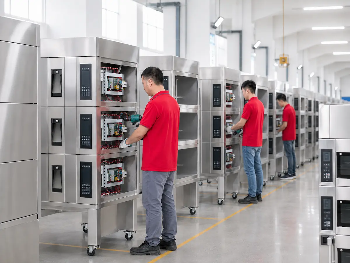 Commercial kitchen equipment production and assembly workshop