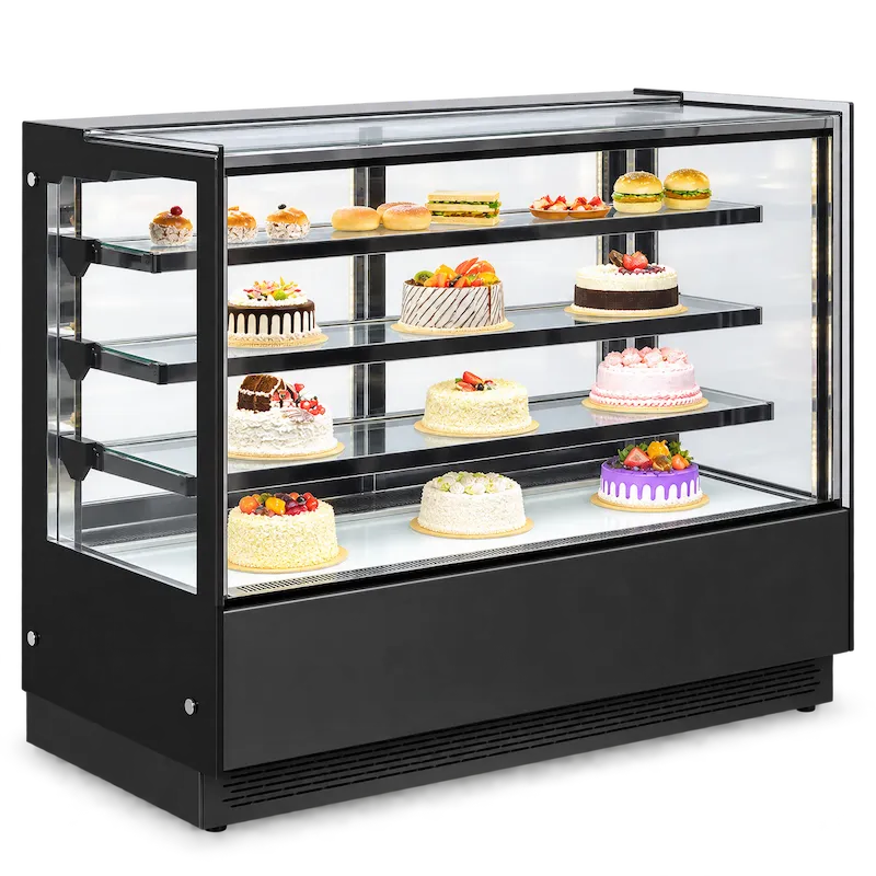 CATERTOP CT-BDC120R3M Rectangular Cake Showcase (Black Color Steel)
