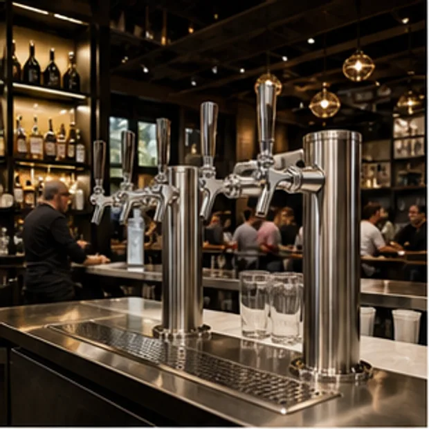 Beer Dispenser in a commercial service workflow
