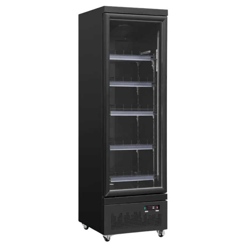 CATERTOP CT-BR620D Glass Door Merchandisers Freezer (Black Color)