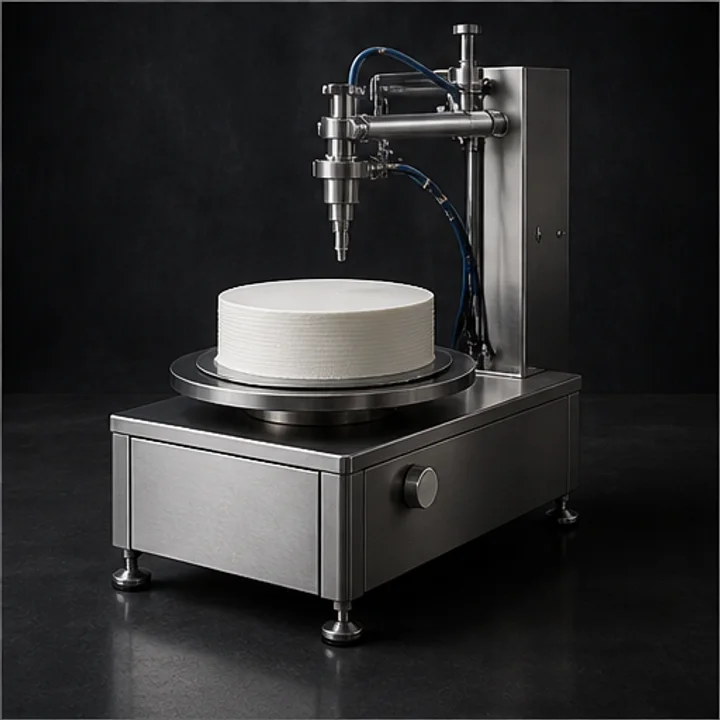 Cake Icing Machine: Cake cadence affects Removal and reset workflow