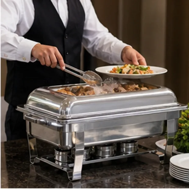 Chafing Dish bound buffet holding duty and placement context