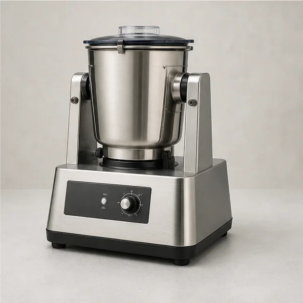 Heavy-duty commercial countertop blender with large stainless-steel removable batch vessel