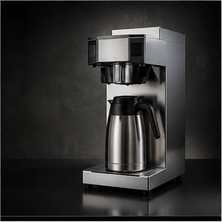 Commercial Coffee Maker shown as design-stage technical catalogue equipment