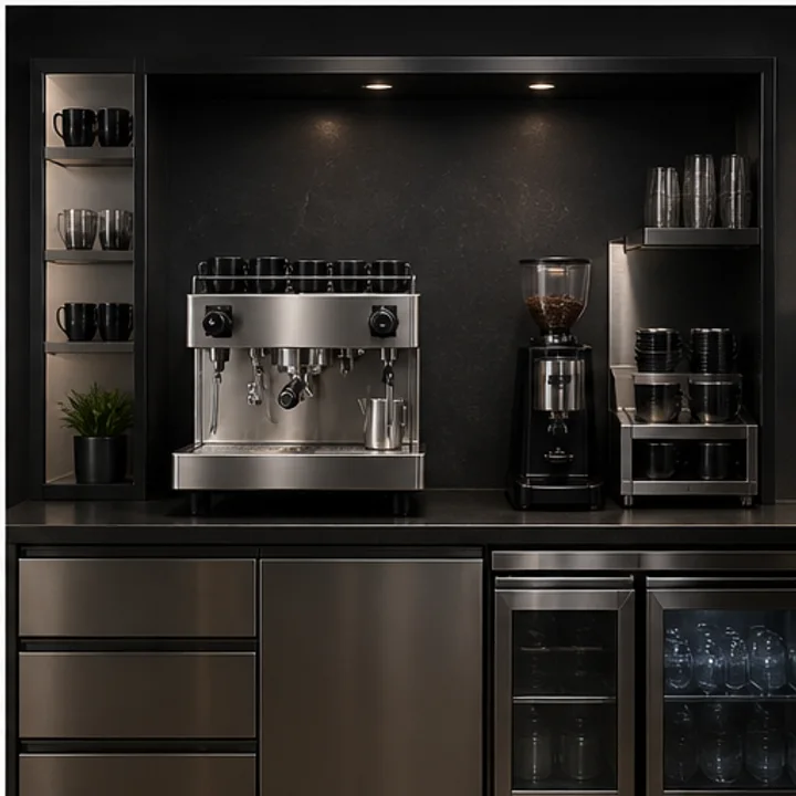 Commercial Espresso Machine repeated production-duty context