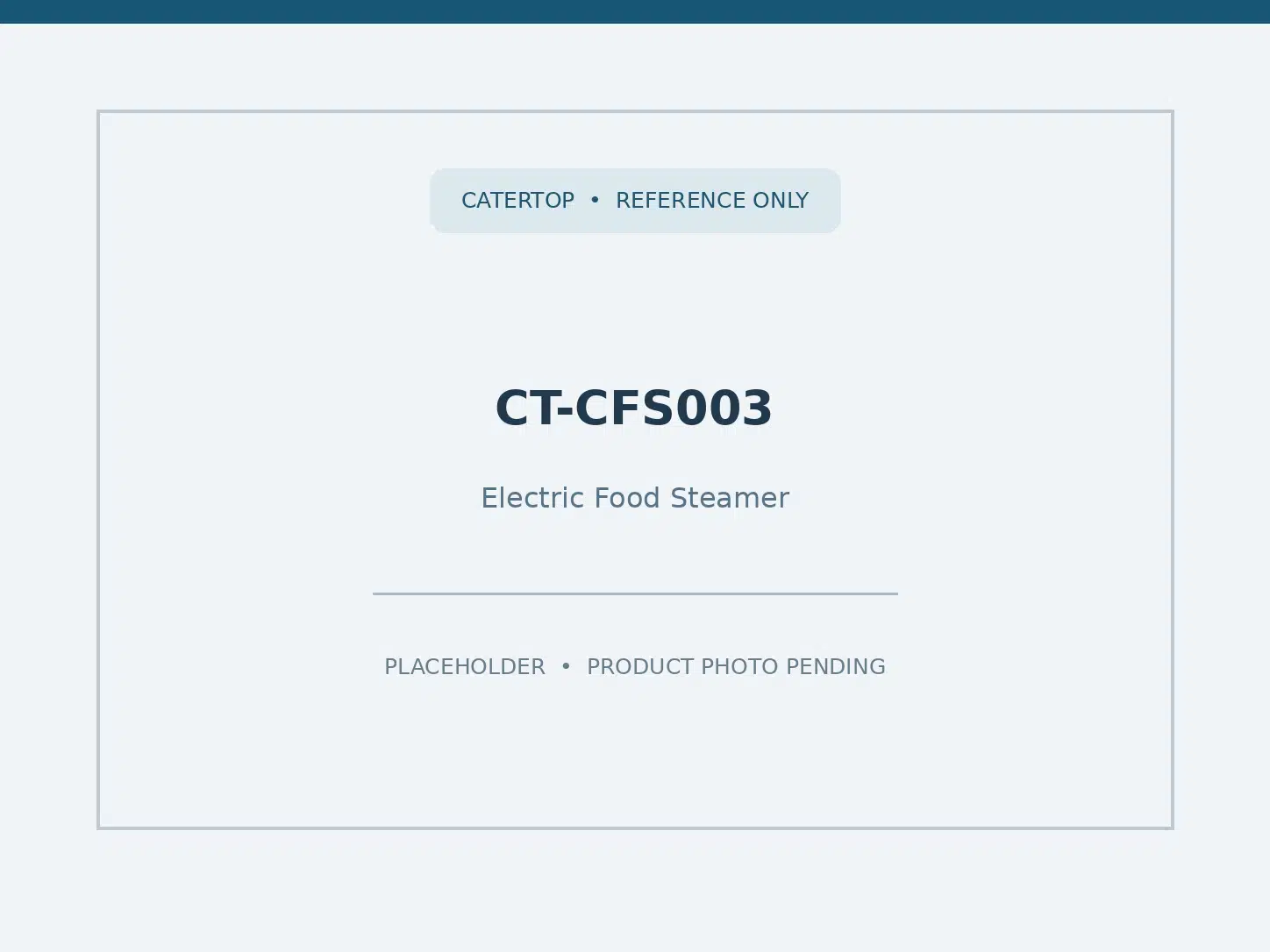 CT-CFS003 — Electric Food Steamer (1 door 8 Pan)