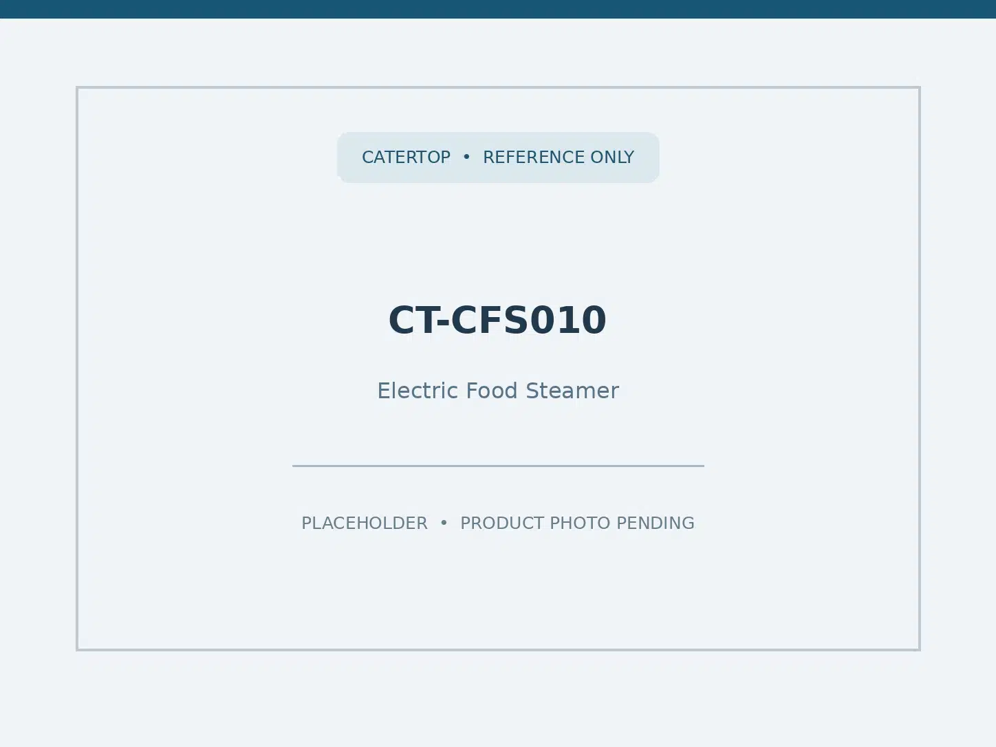 CT-CFS010 — Electric Food Steamer (2 door 40 Pan)