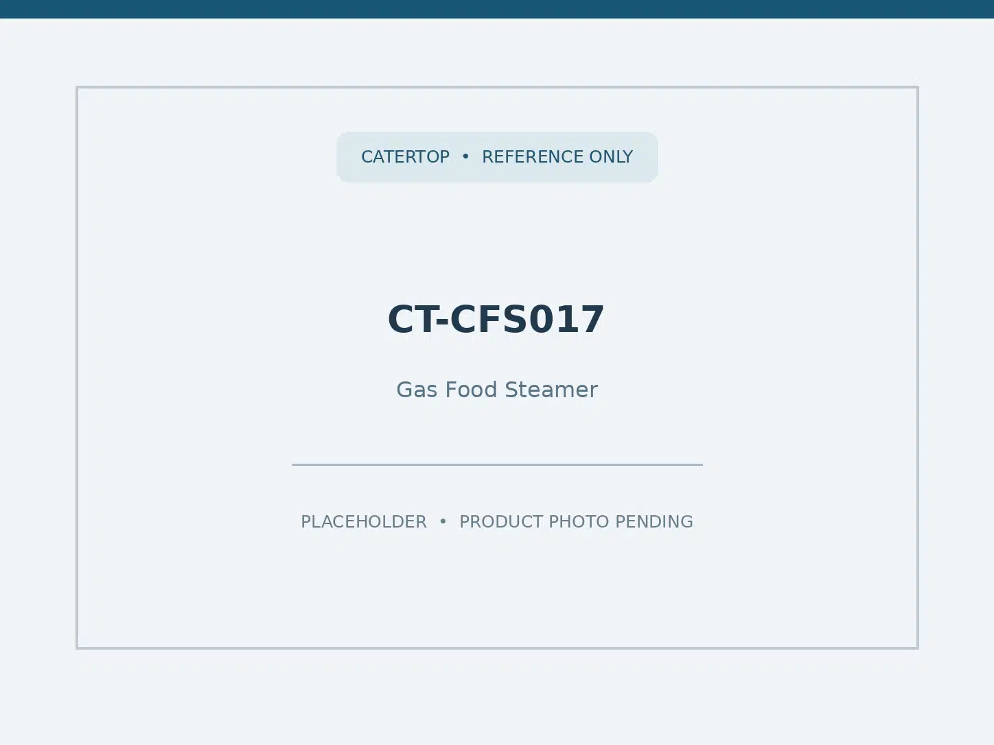 CT-CFS017 — Gas Food Steamer (2 door 24 Pan)