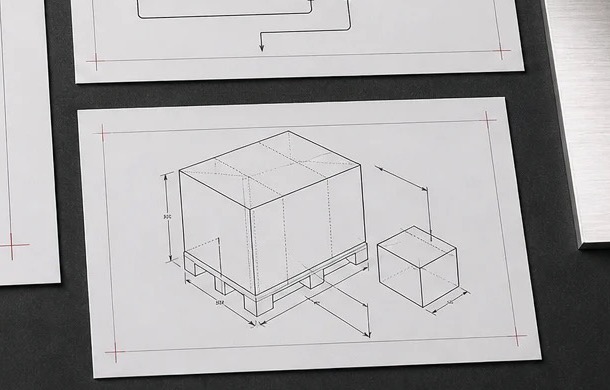 Commercial fryer packing layout and destination documentation reference