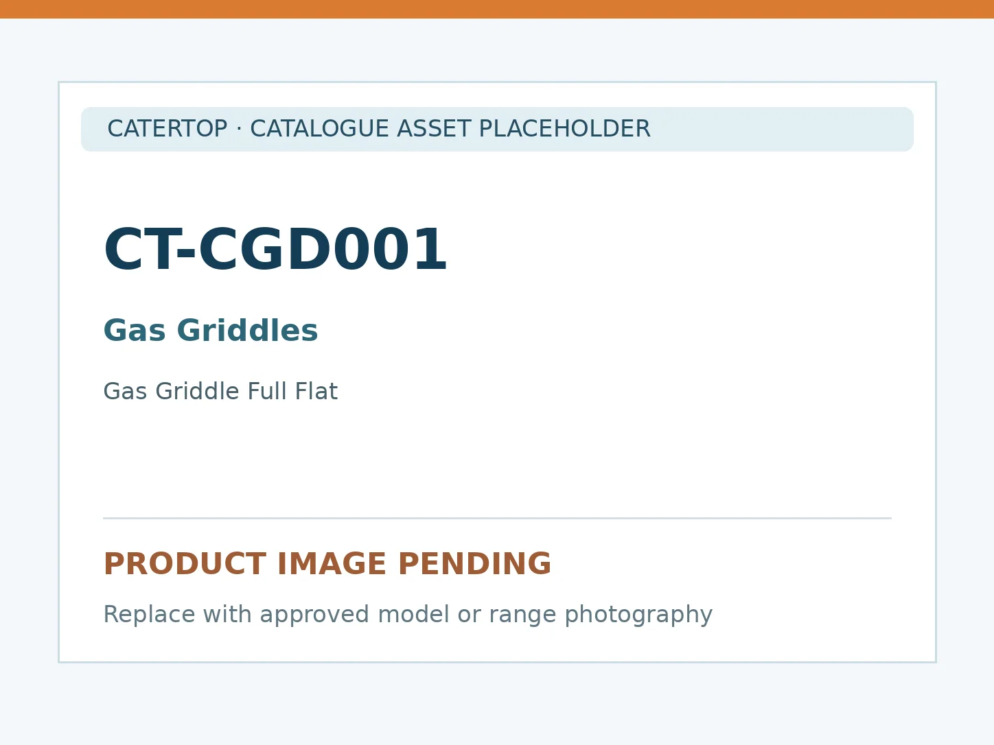 CT-CGD001 — Gas Griddle Full Flat