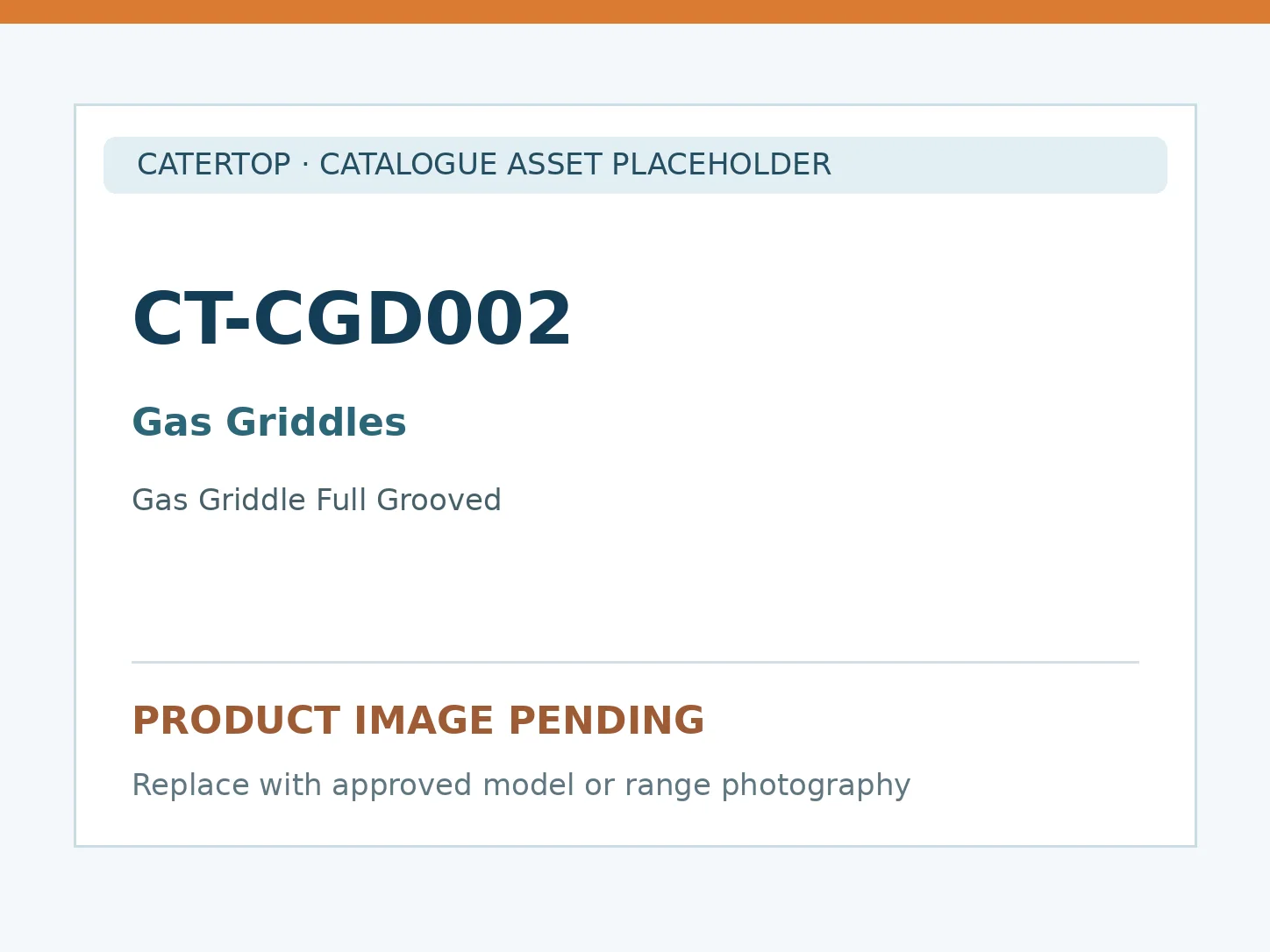 CT-CGD002 — Gas Griddle Full Grooved