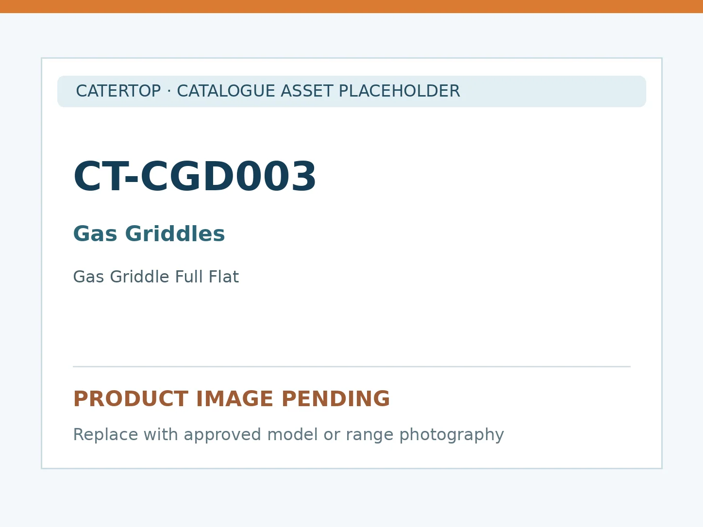 CT-CGD003 — Gas Griddle Full Flat
