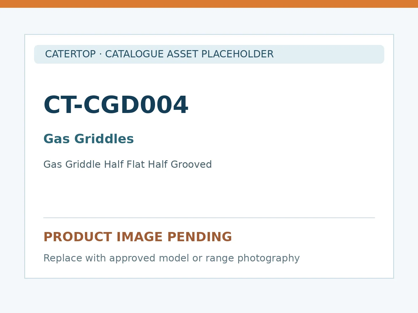 CT-CGD004 — Gas Griddle Half Flat Half Grooved