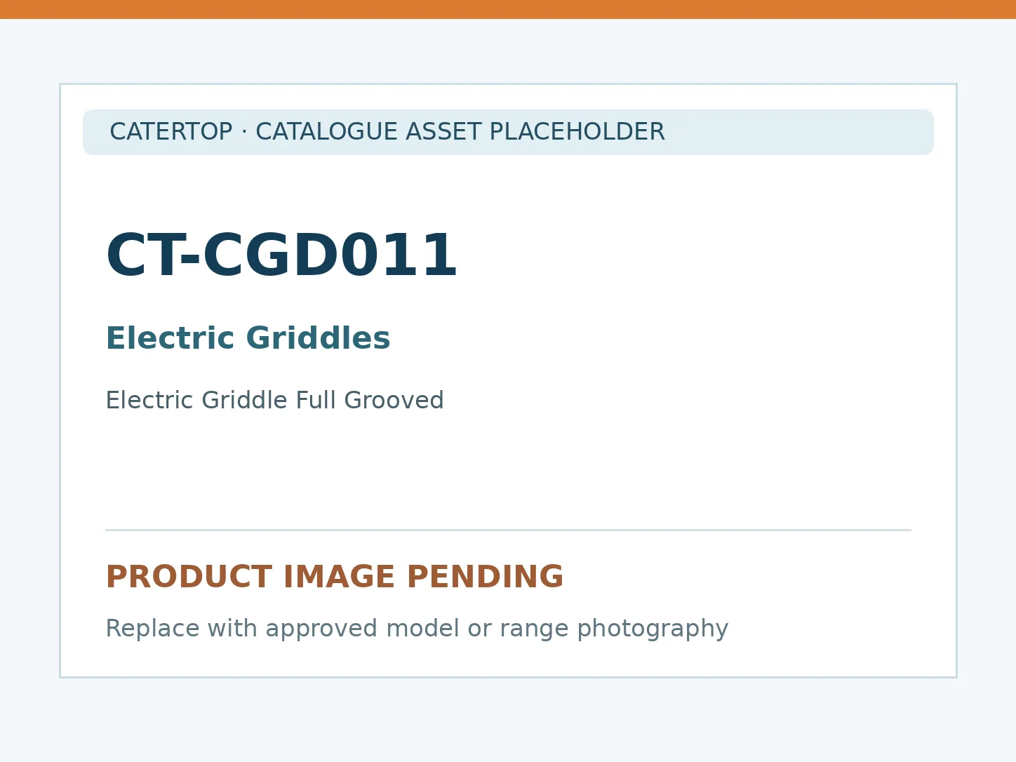 CT-CGD011 — Electric Griddle Full Grooved