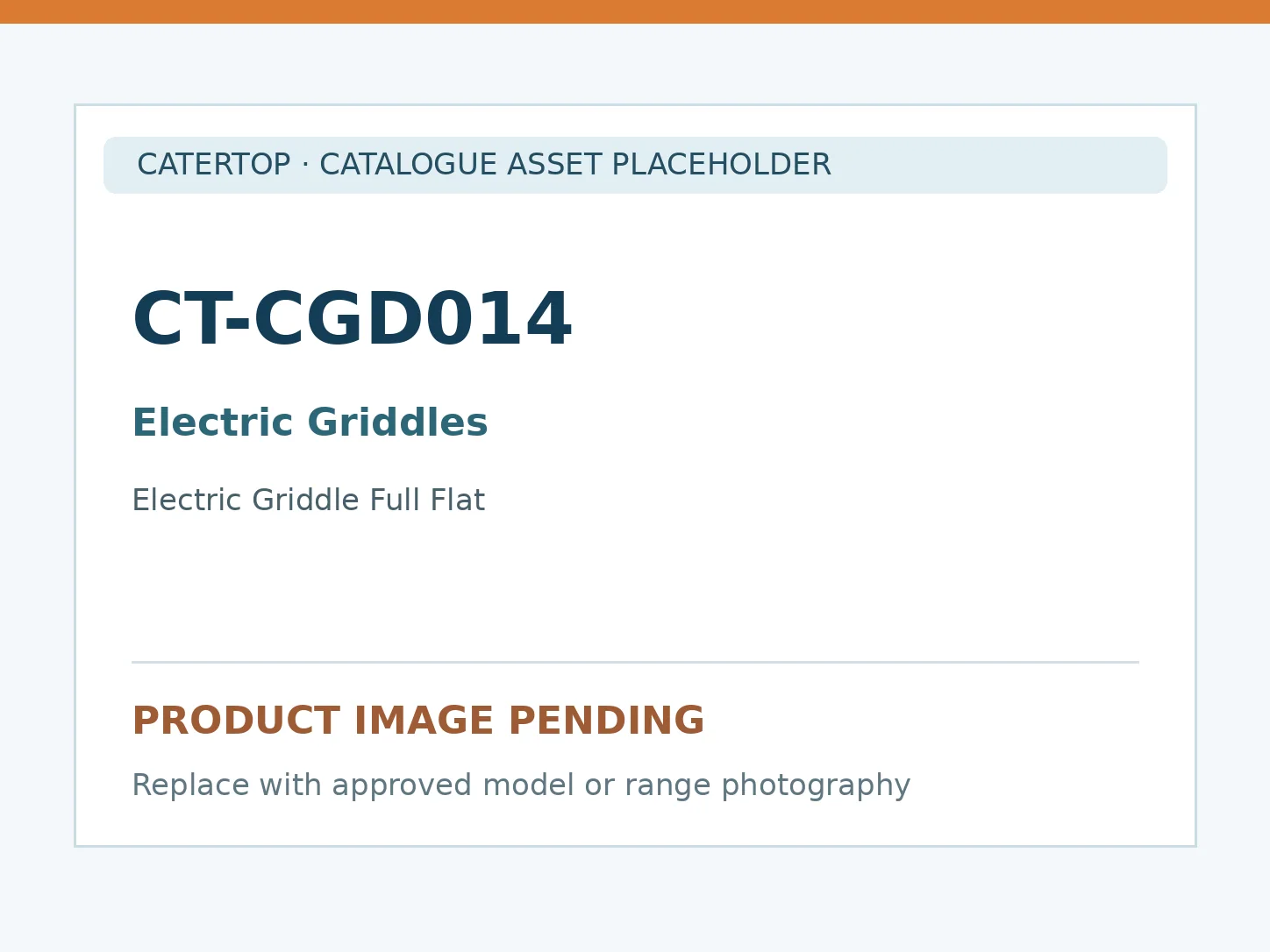 CT-CGD014 — Electric Griddle Full Flat