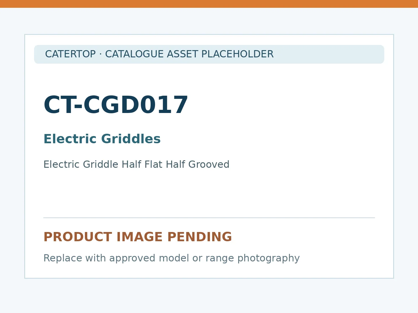 CT-CGD017 — Electric Griddle Half Flat Half Grooved
