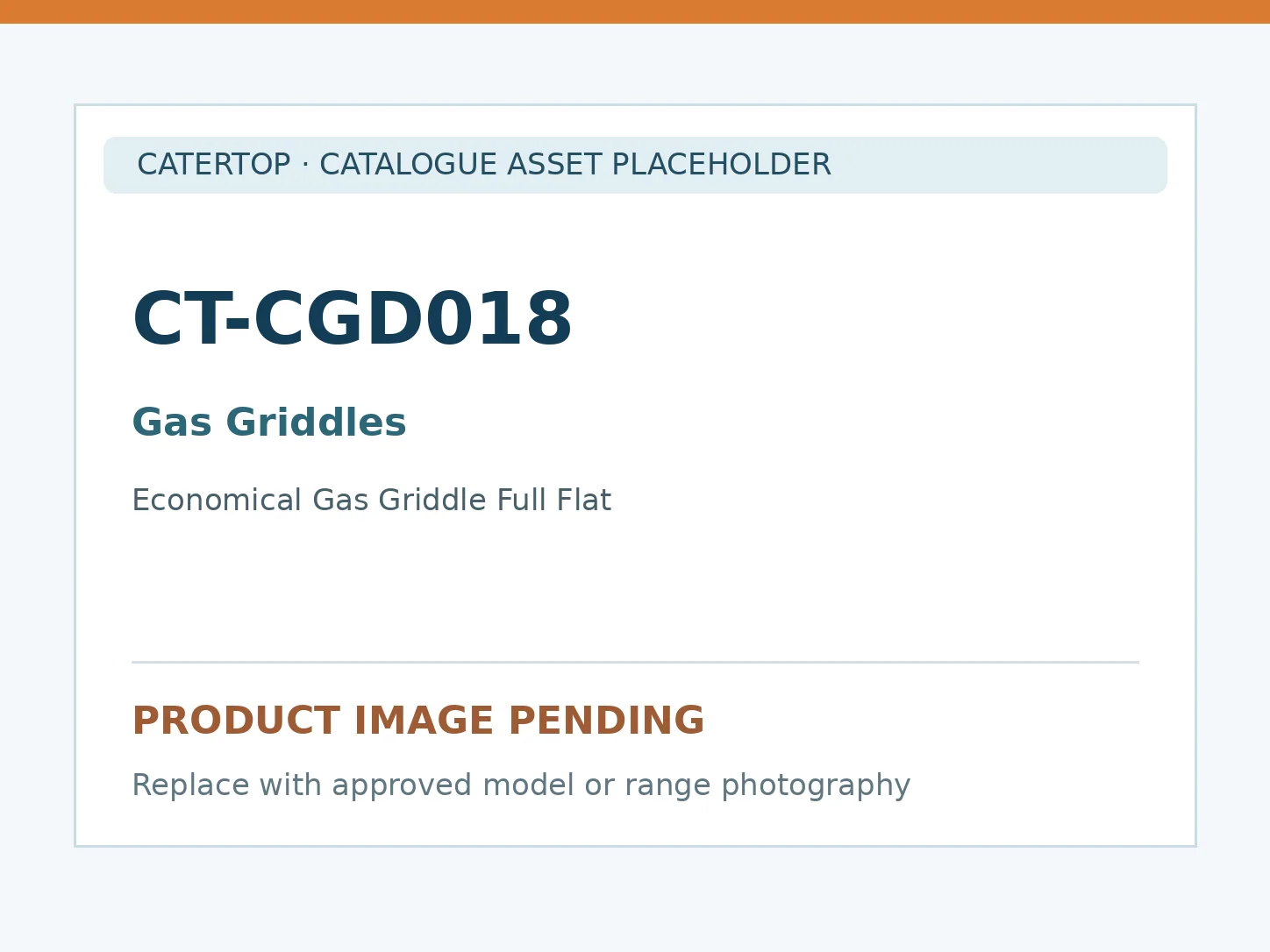 CT-CGD018 — Economical Gas Griddle Full Flat