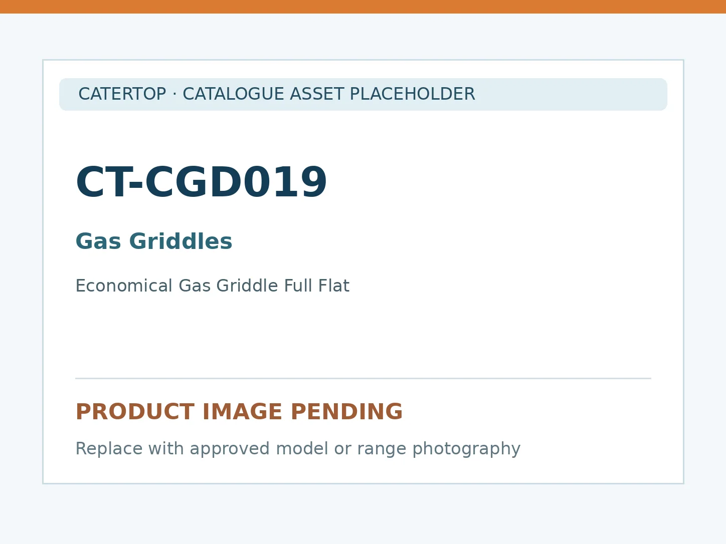 CT-CGD019 — Economical Gas Griddle Full Flat