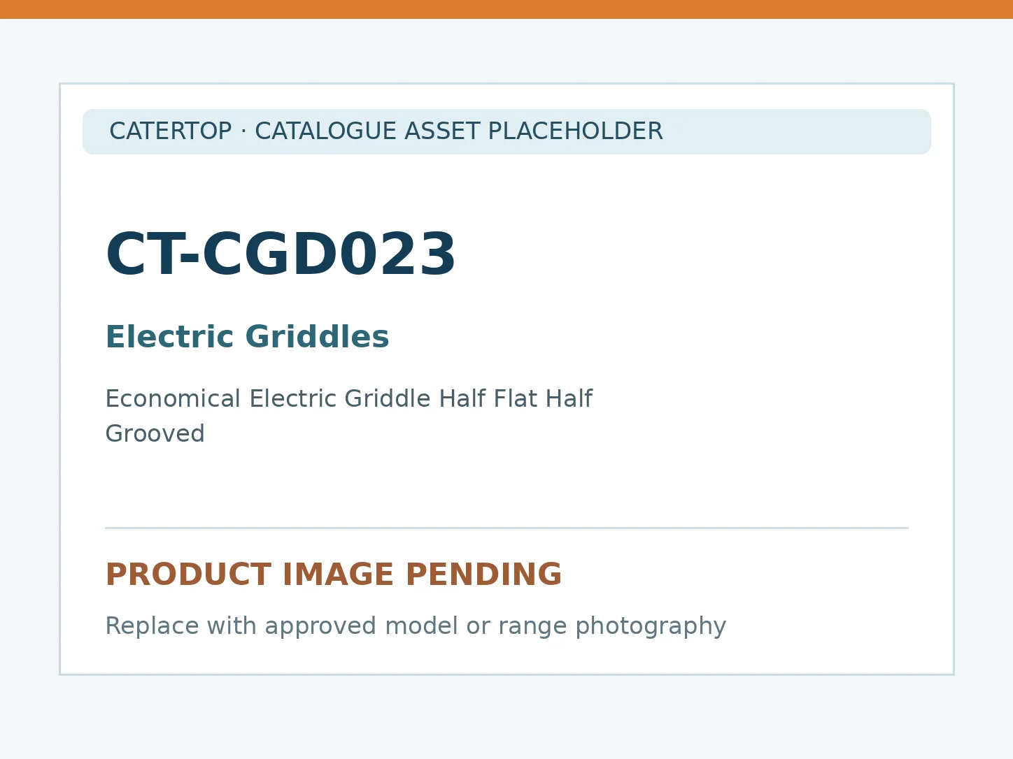 CT-CGD023 — Economical Electric Griddle Half Flat Half Grooved