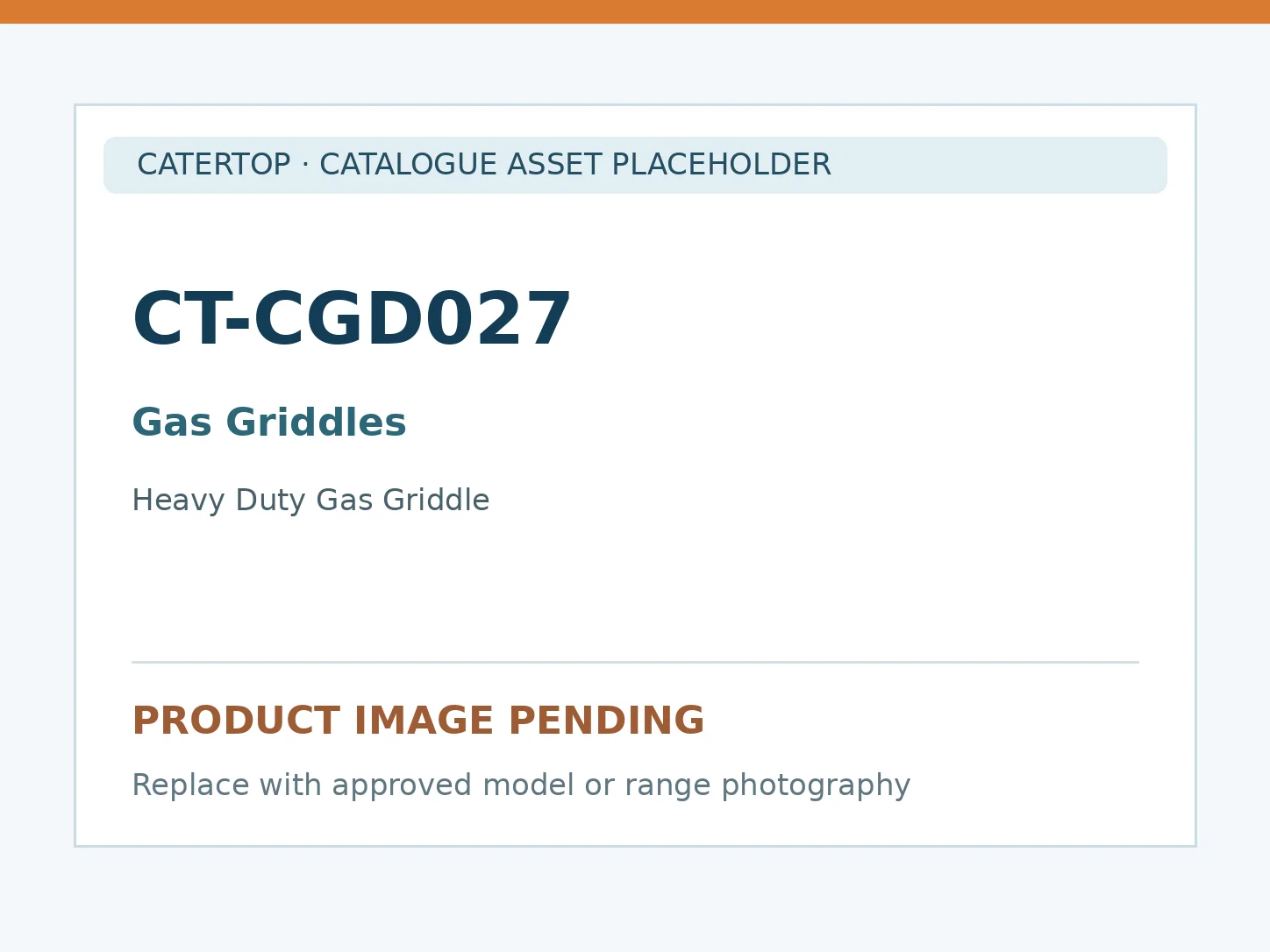 CT-CGD027 — Heavy Duty Gas Griddle