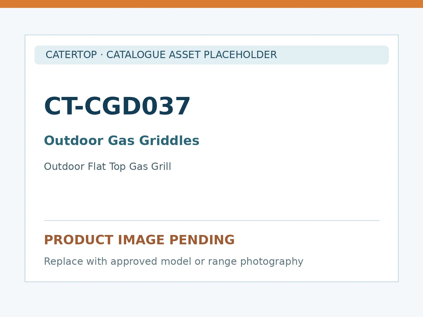 CT-CGD037 — Outdoor Flat Top Gas Grill