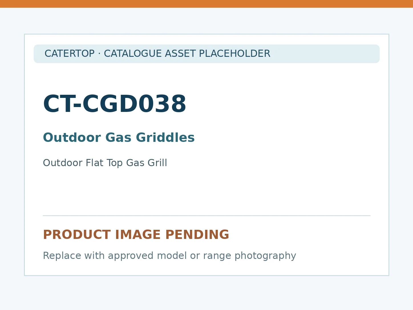 CT-CGD038 — Outdoor Flat Top Gas Grill