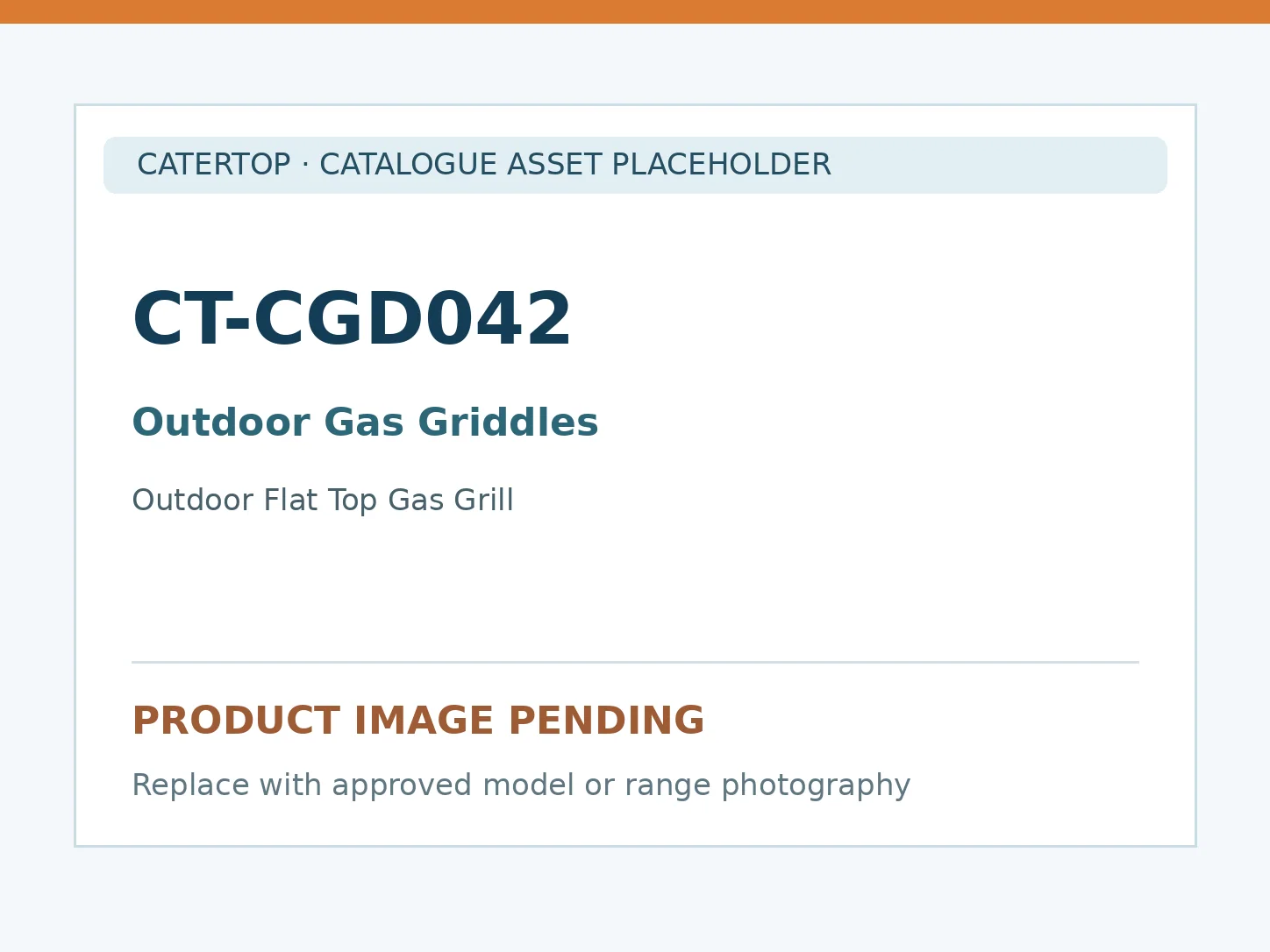 CT-CGD042 — Outdoor Flat Top Gas Grill