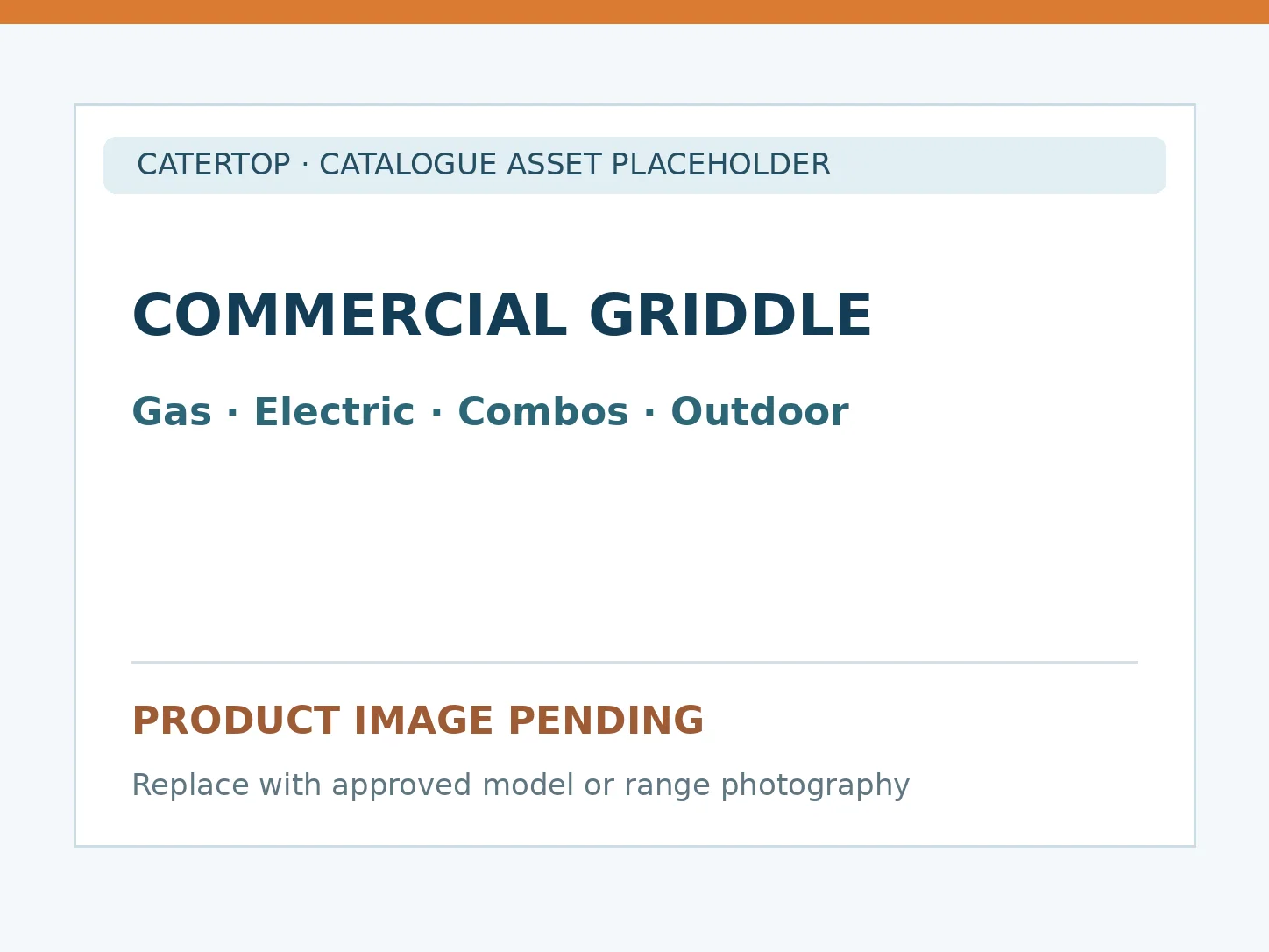 Commercial griddle range across gas, electric, combination and outdoor formats