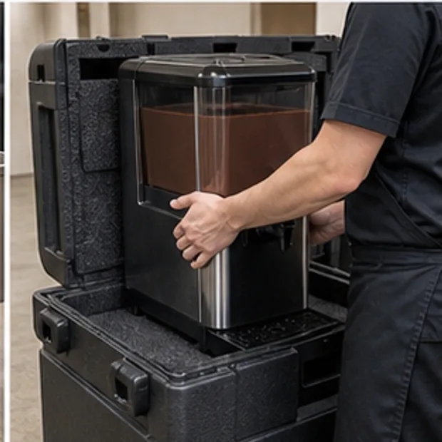 Commercial Hot Chocolate Machine packing / destination confirmation context