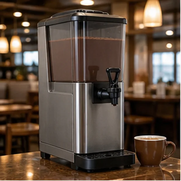 Commercial Hot Chocolate Machine in a commercial service workflow
