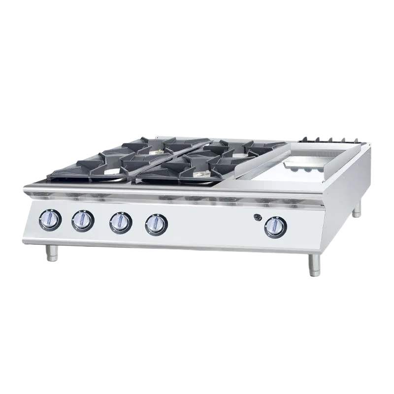 Countertop Gas Range 4-Burner with Griddle CT-CGRG996