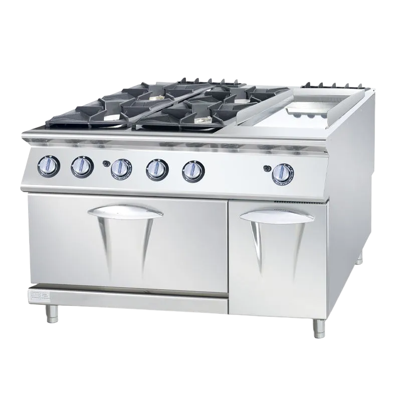 Gas Range 4-Burner with Gas Griddle & Gas Oven CT-GRG796GO