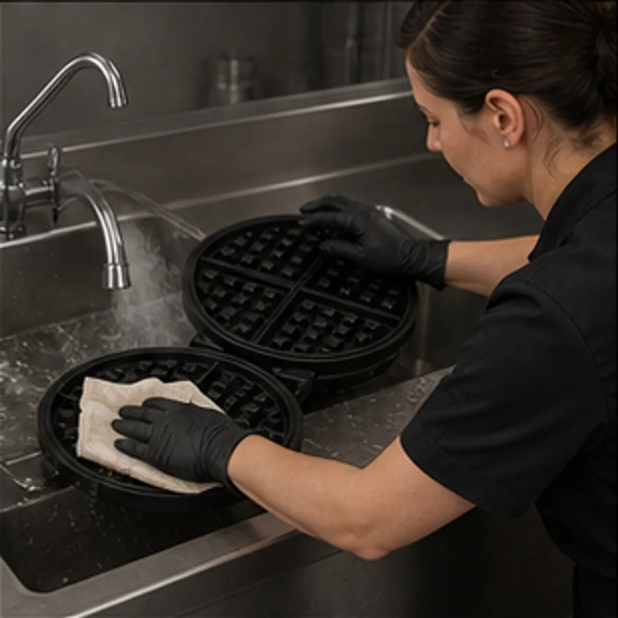Design-stage production waffle-service configuration