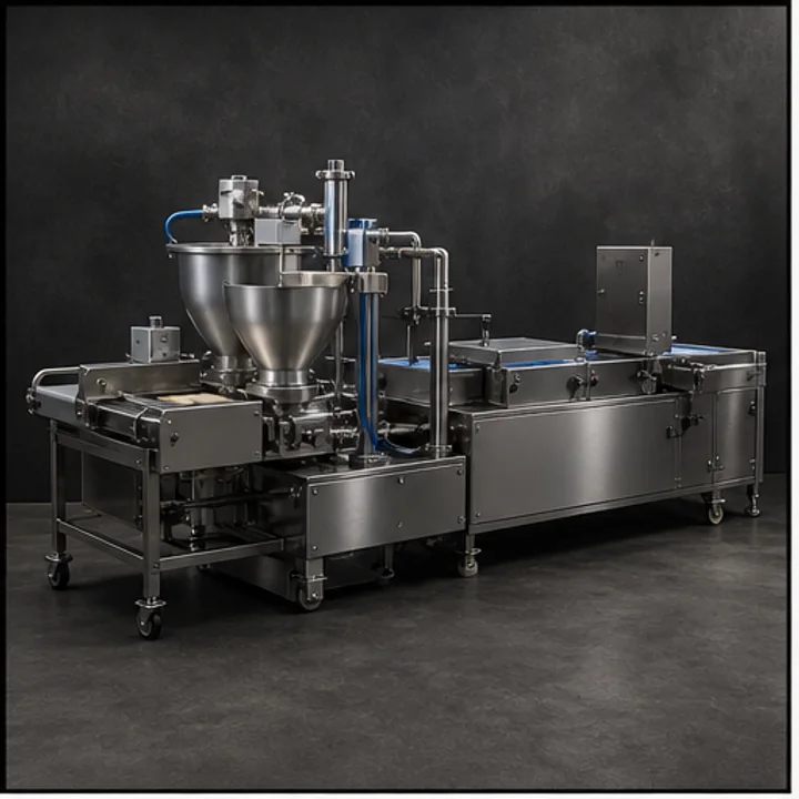 Commercial Donut Machine shown as design-stage technical catalogue equipment