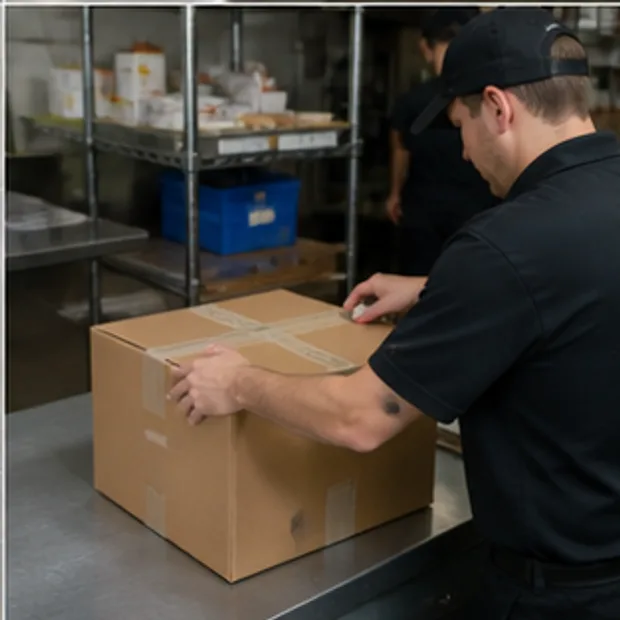 Hot Dog Roller packing / destination confirmation context