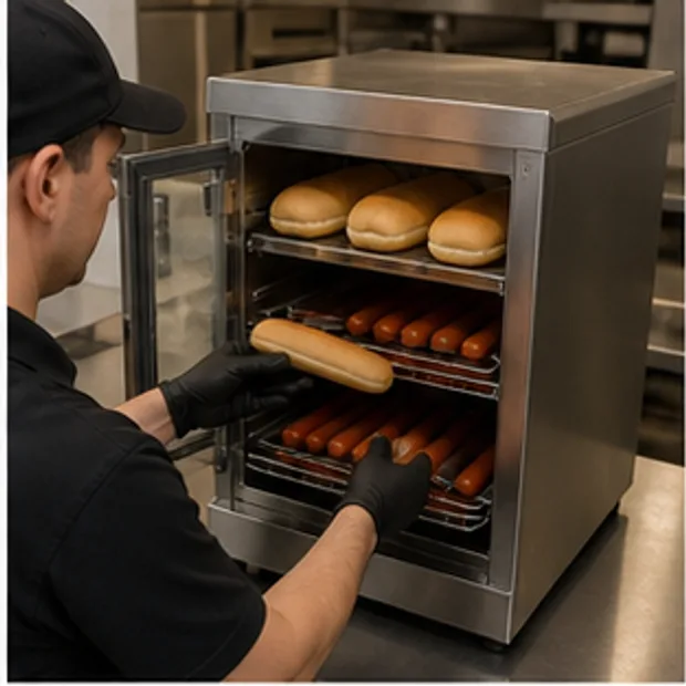 Hot Dog Steamer map loading, replenishment, and withdrawal context