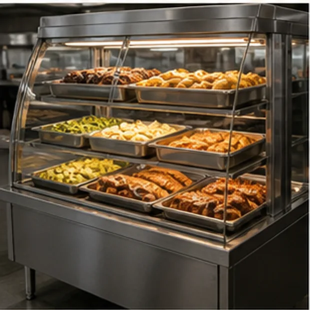 Design-stage staff-served counter configuration