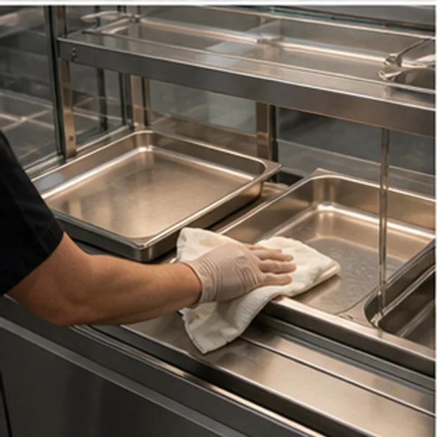Hot Food Display Case service input / condition confirmation context