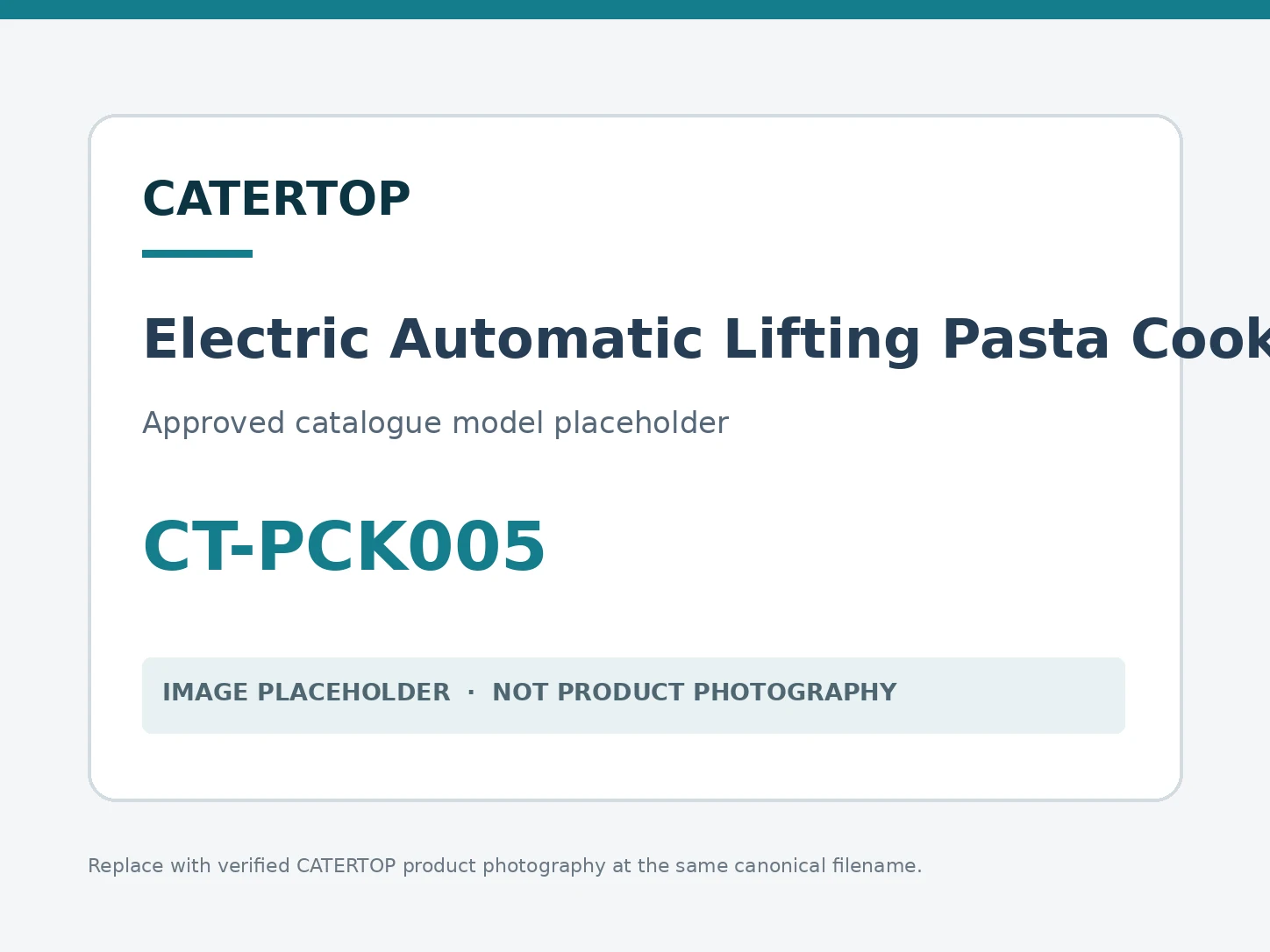 Electric Automatic Lifting Pasta Cooker (3 Bakest) — model CT-PCK005