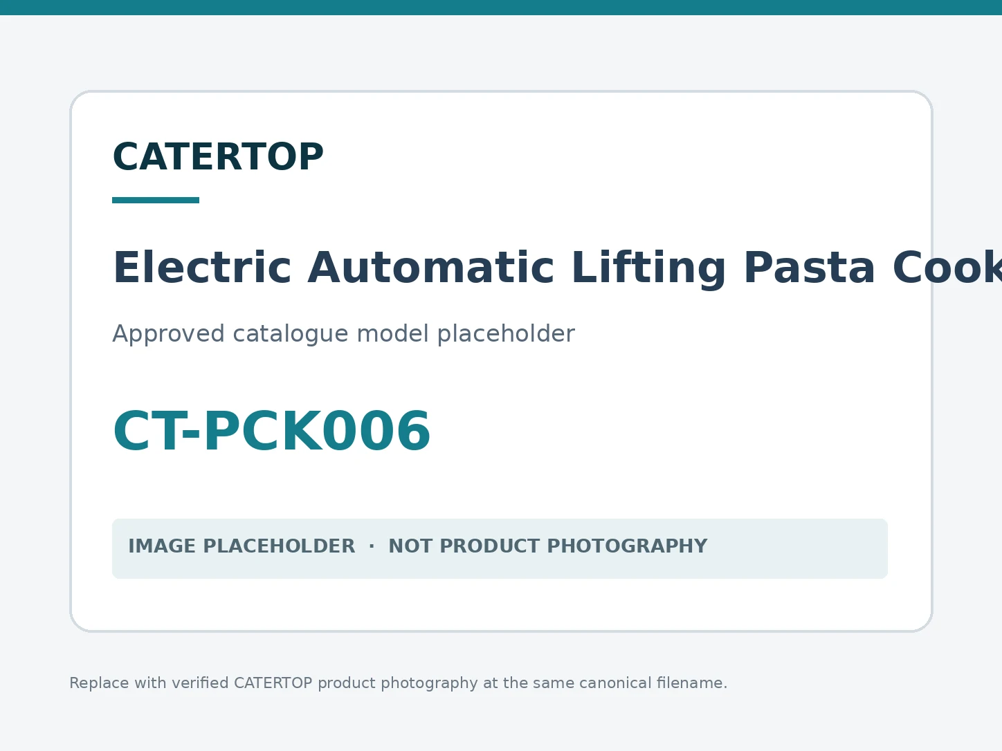 Electric Automatic Lifting Pasta Cooker (3 Bakest) — model CT-PCK006