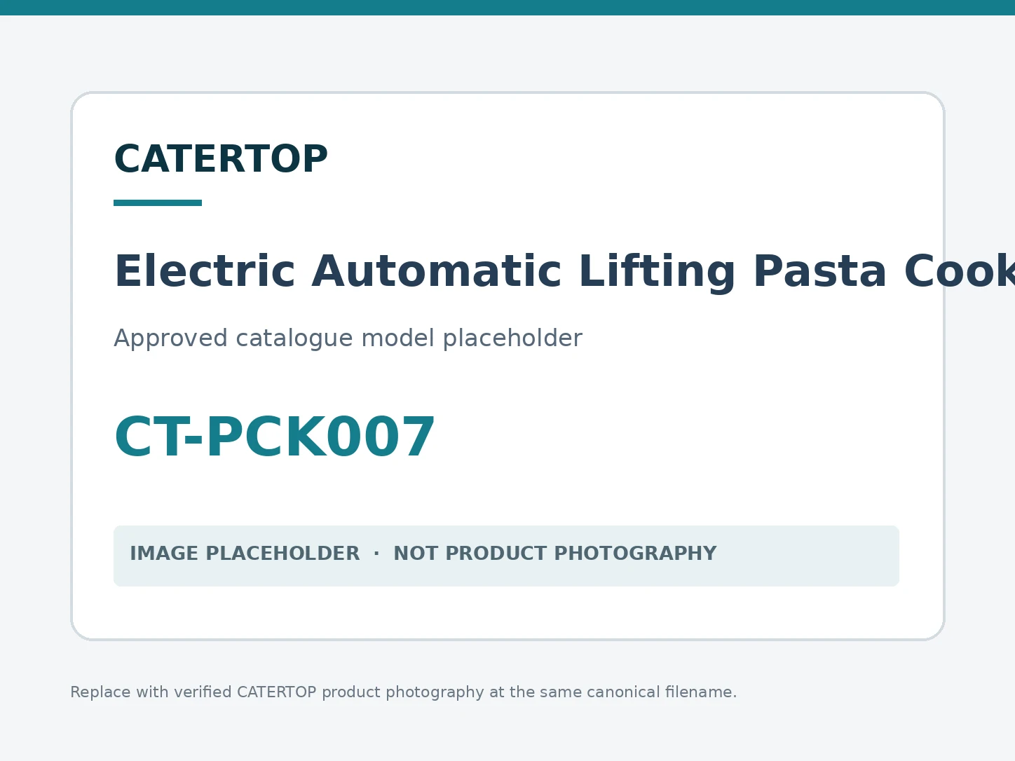 Electric Automatic Lifting Pasta Cooker (6 Bakest) — model CT-PCK007
