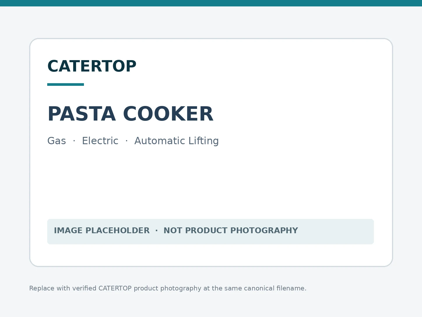Pasta cooker range with gas, electric and automatic lifting formats