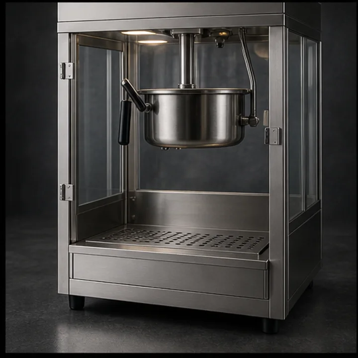 Popcorn Machine: Service cycle affects Discharge and collection workflow