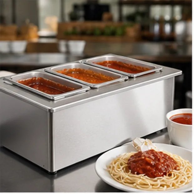 Sauce Warmer in a commercial service workflow