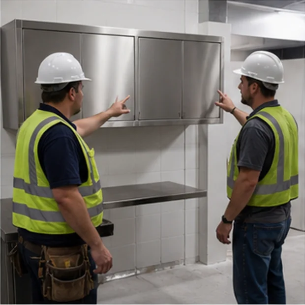 Stainless Steel Kitchen Cabinet site / drawing review confirmation context