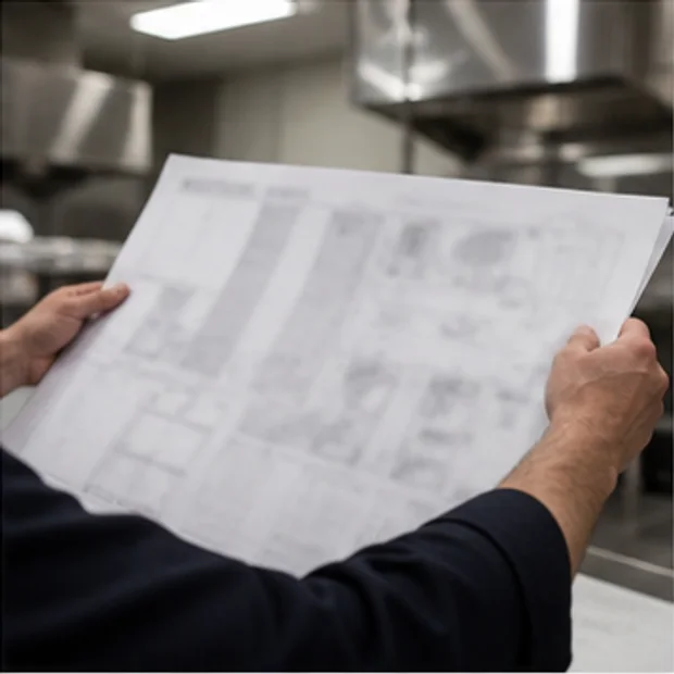 Stainless Steel Kitchen Cabinet bound placement, installation, and drawing context
