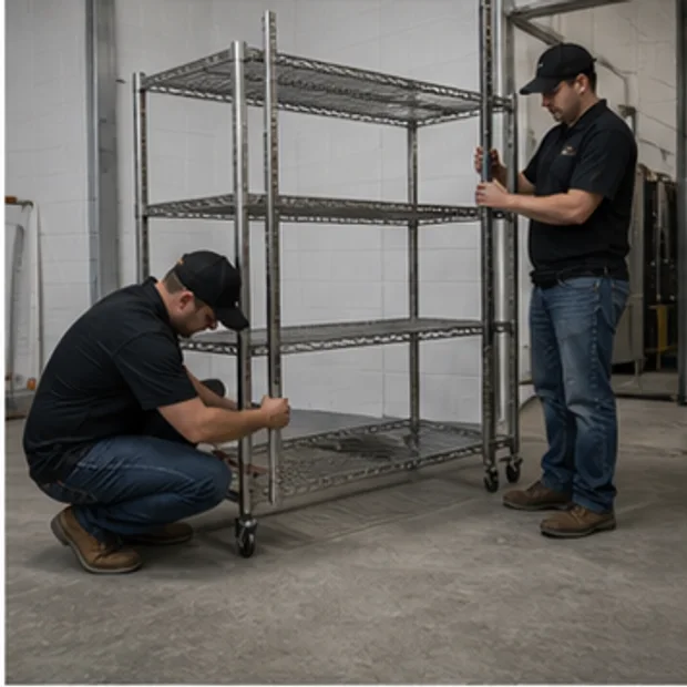 Stainless Steel Shelf fabrication / construction confirmation context