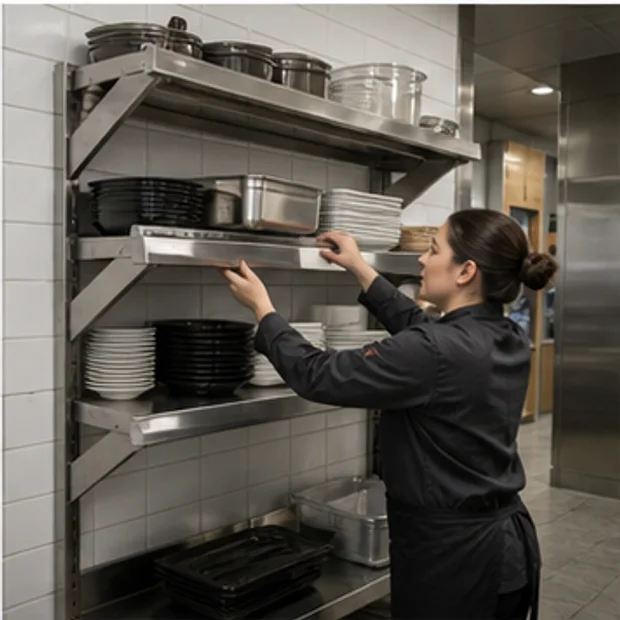 Stainless Steel Shelf define storage workflow and envelope context