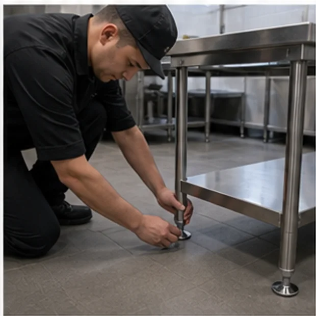 Stainless Steel Work Table workflow / application confirmation context