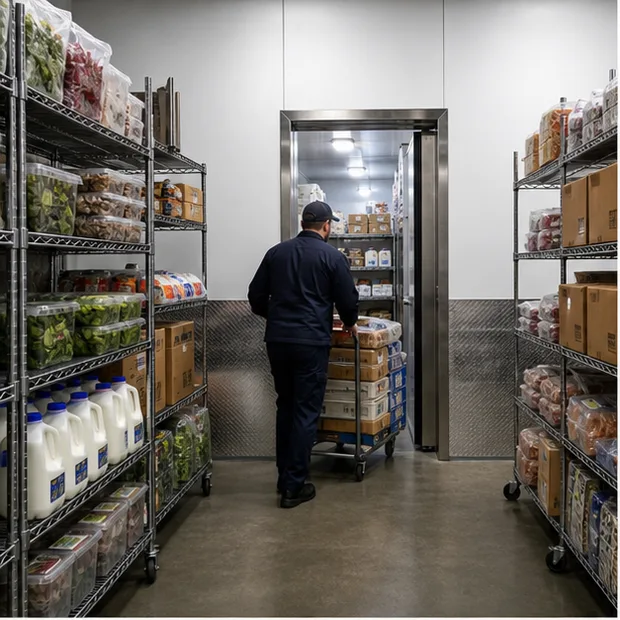 Walk-In Cold Room loading / access workflow confirmation context
